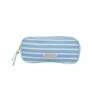 NEW BEAUFORT BONNET peyton pencil pouch in sarasota sky stripe